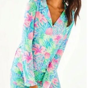 Lilly Pulitzer • Multiswizzle PJ Button-up Top Size XS